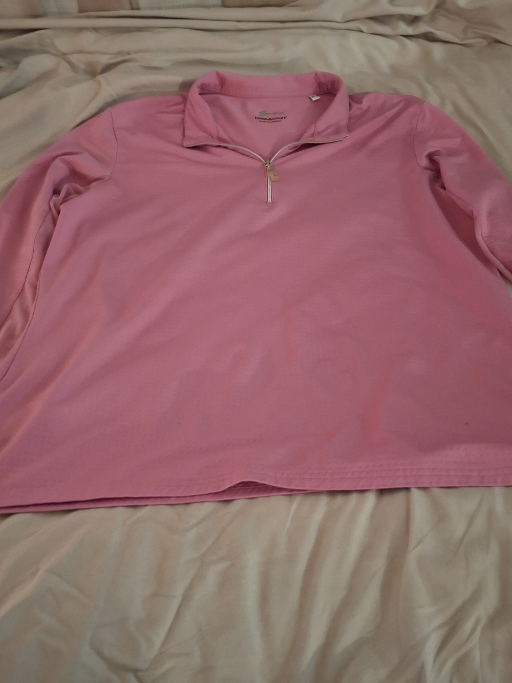 Bette & Court Women's Pink Quarter-Zip Performance Top - Picture 2 of 9